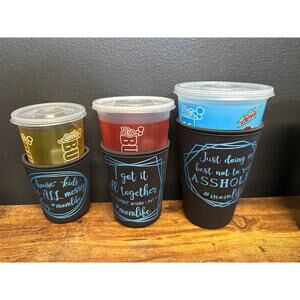 Cup Coozies #MOMLIFE- 3 pack- Fits TO-GO cup, Tumblers, Mugs- Keeps Hot and cold